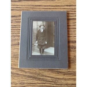 Rare Antique Cabinet Card Young Man Gentlemen Photo Victorian Portrait 1800s